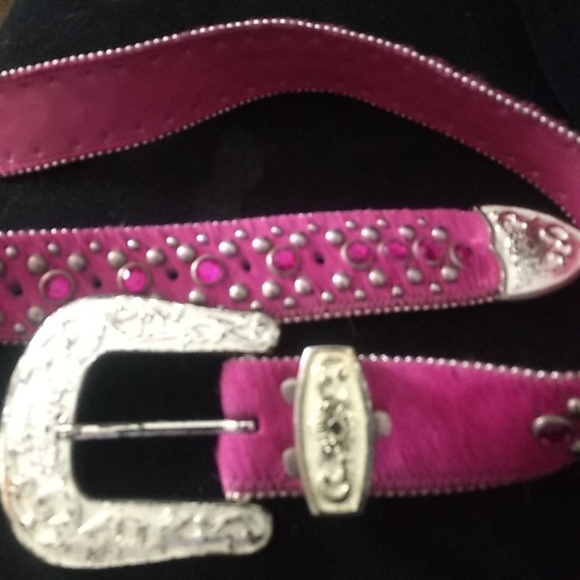 pink cowboy belt